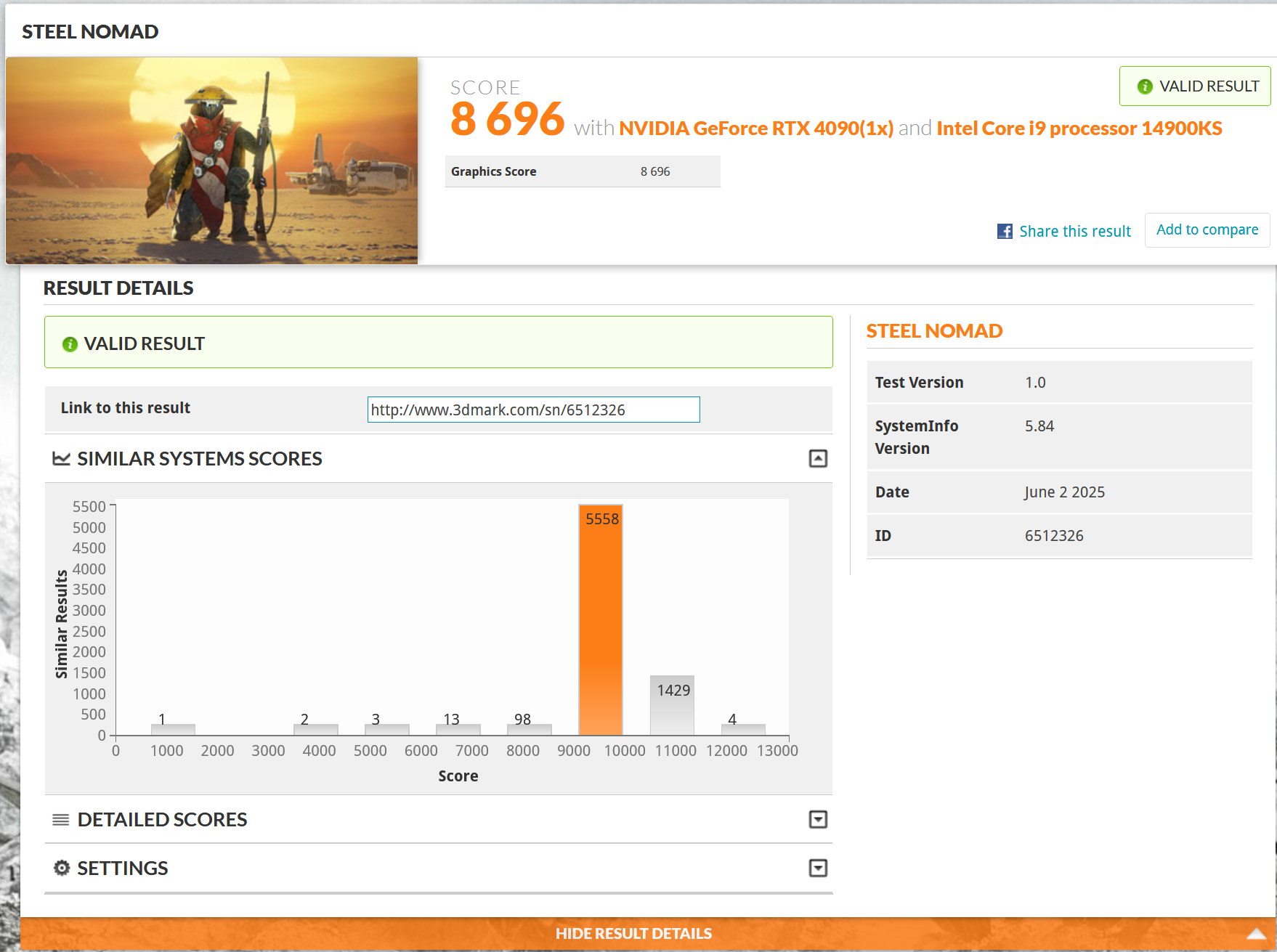 https://www.3dmark.com/3dm/134864173